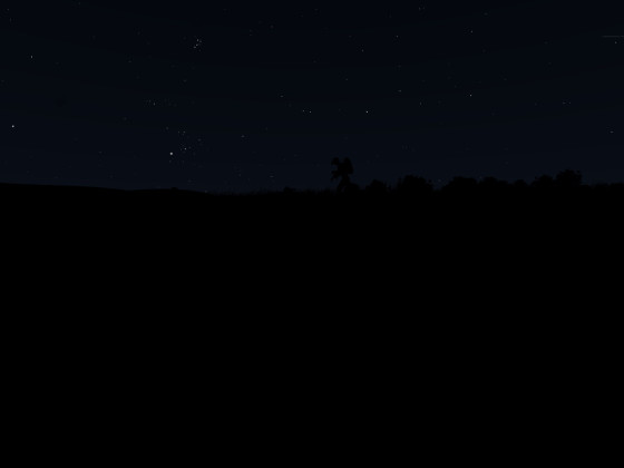 Nachtkampf Silhouette
